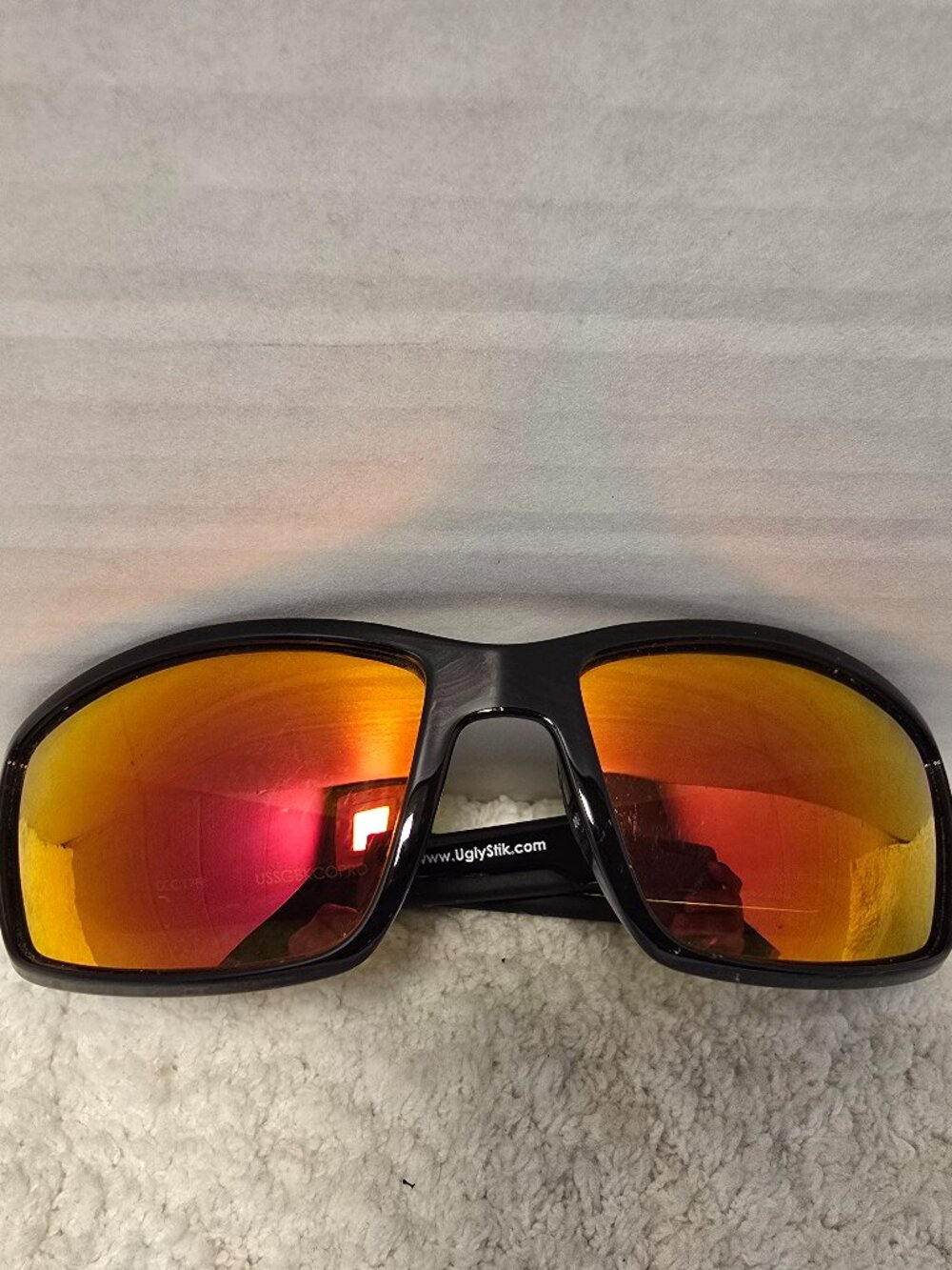 Ugly Stik Spartan Polarized Sunglasses Amber w/Black Frames